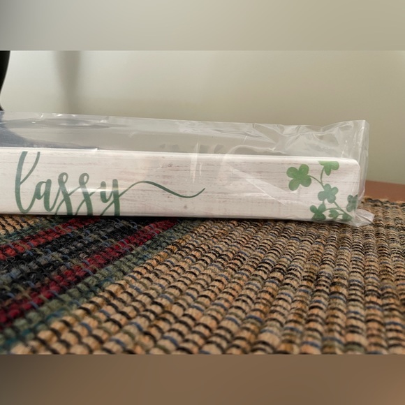 Sassy Lassy - St Patrick’s Day decor - small shelf sitter sign - Picture 4 of 7